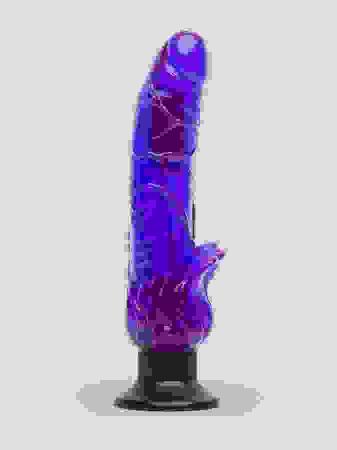 Lovehoney Triple Tickler Suction Cup Dildo Vibrator 5.5 Inch, Purple, hi-res